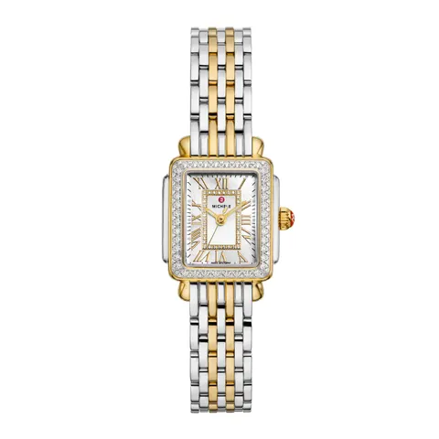 Michele Deco Madison Mini Diamond Two-Tone 18K Gold-Plated