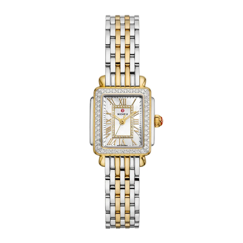 Michele Deco Madison Mini Diamond Two-Tone 18K Gold-Plated MWW06D000172