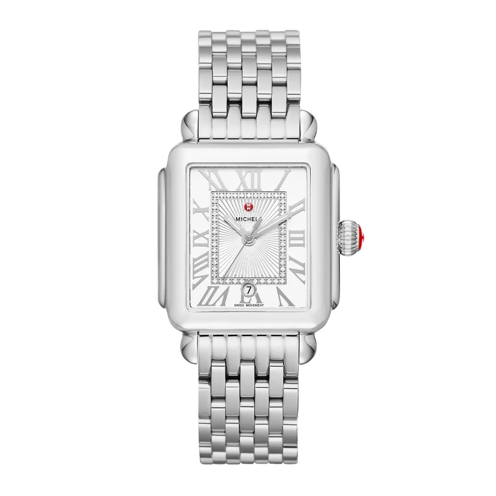 Michele Deco Madison Stainless Steel Diamond Dial MWW06T000141