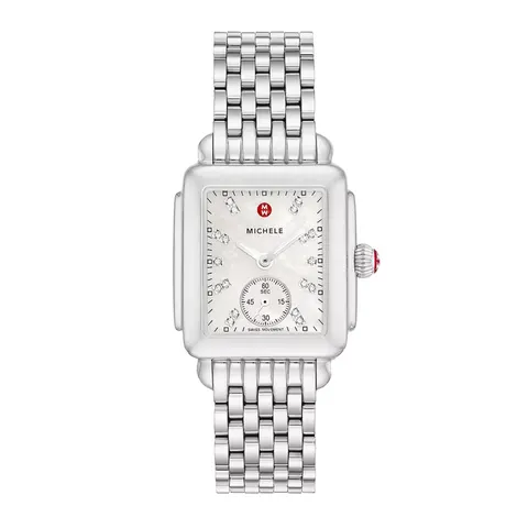 Michele Deco Mid Stainless Diamond Dial