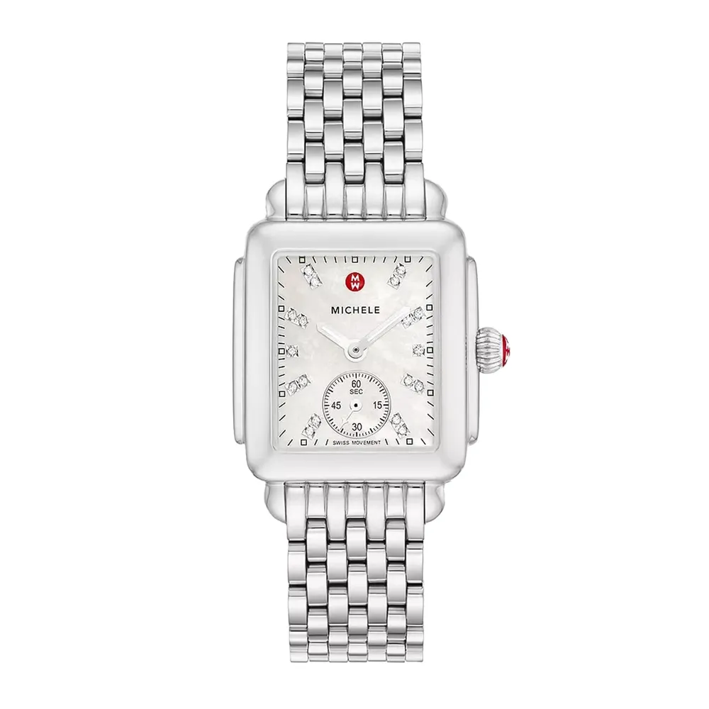 Michele Deco Mid Stainless Diamond Dial MWW06G000002