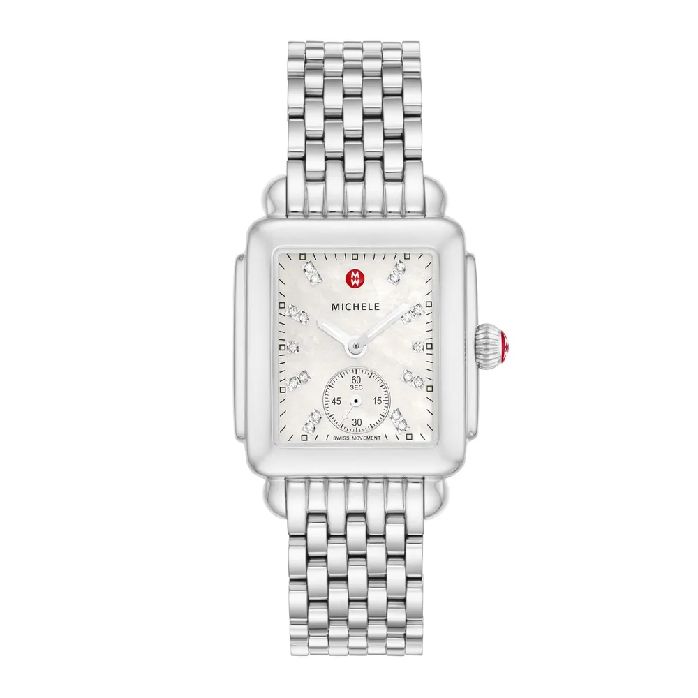 Michele Deco Mid Stainless Diamond Dial MWW06V000002