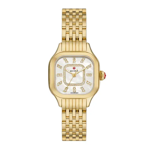 Michele Meggie 18K Gold-Plated Diamond Dial