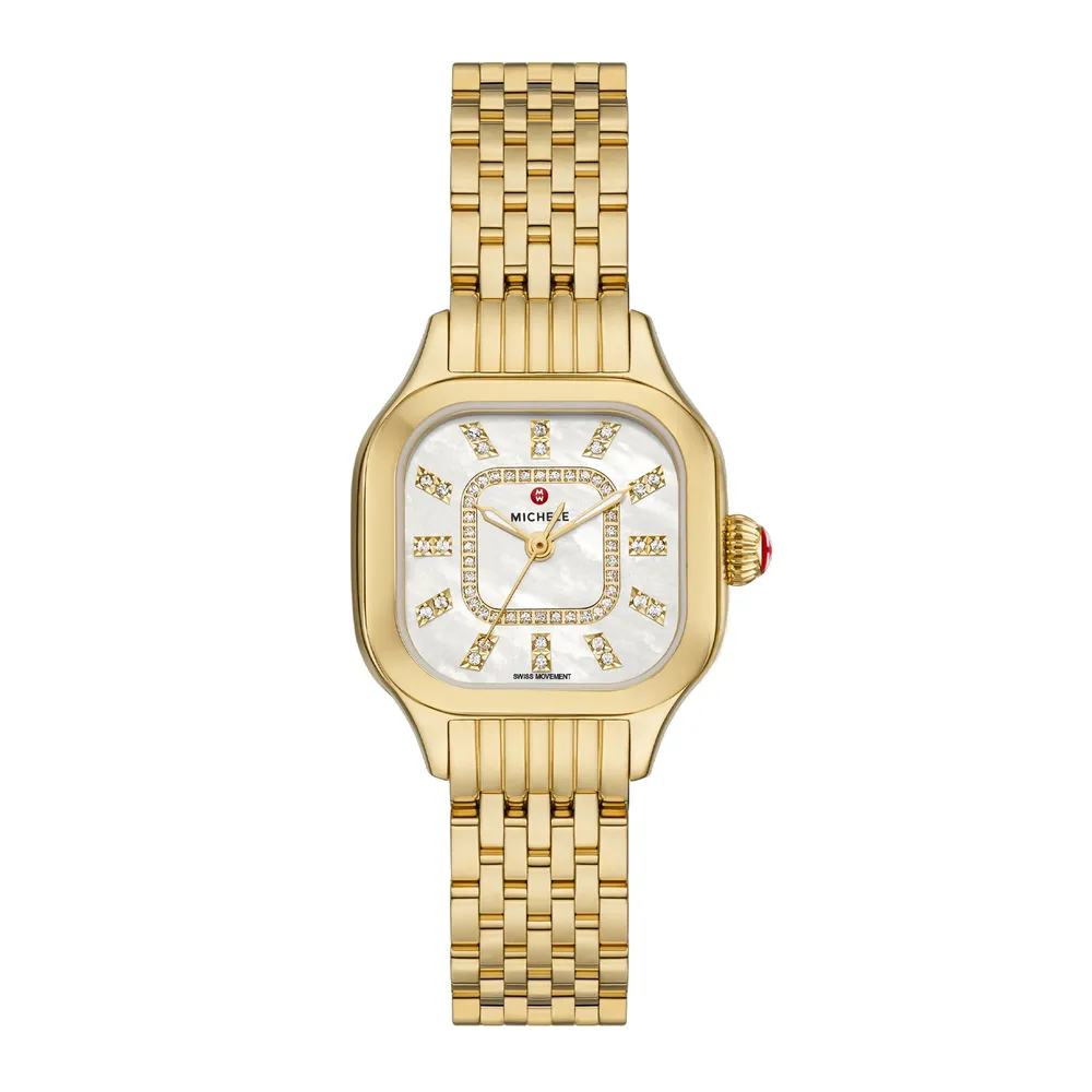 Michele Meggie 18K Gold-Plated Diamond Dial MWW33B000010
