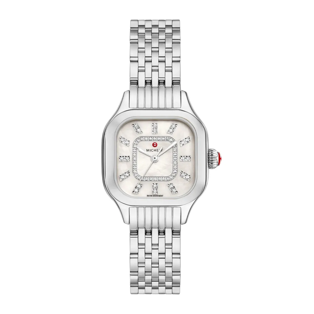 Michele Meggie Stainless Steel Diamond Dial MWW33B000008