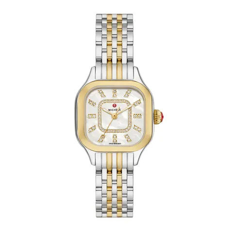 Michele Meggie Two-Tone 18K Gold-Plated Diamond Dial