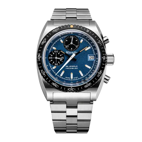 Nivada Grenchen Autochron Blue