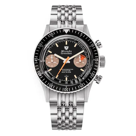 Nivada Grenchen Chronomaster Orange Boy