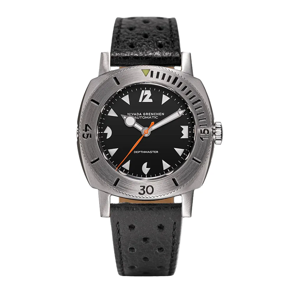 Nivada Grenchen Depthmaster White Pacman 14102A10