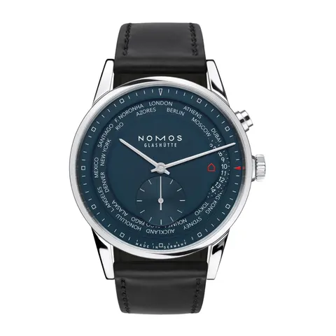 NOMOS Glashütte Zurich Worldtimer Midnight Blue