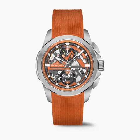NORQAIN Independence Skeleton Chrono Orange