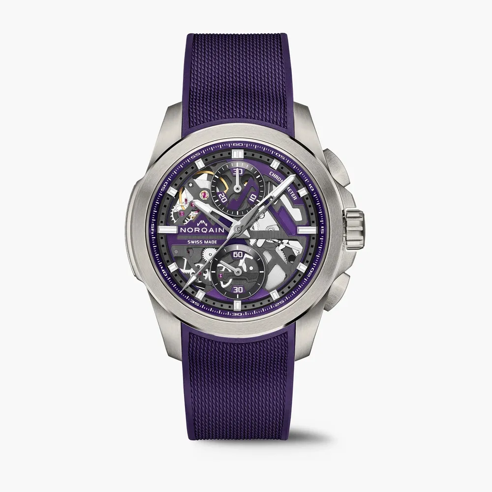 NORQAIN Independence Skeleton Chrono Purple N3200.40T03.P01.R01
