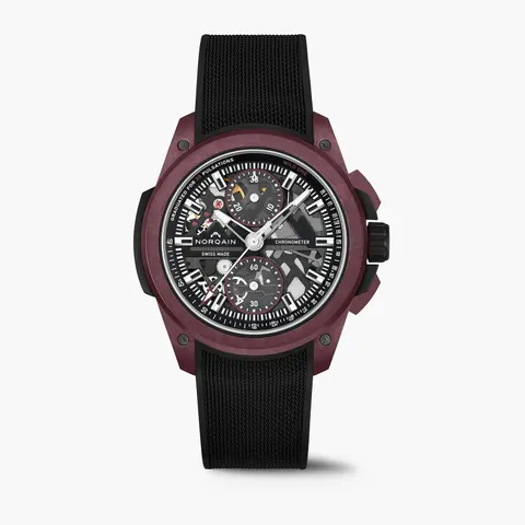 NORQAIN Wild ONE Skeleton Chrono Burgundy Limited Edition
