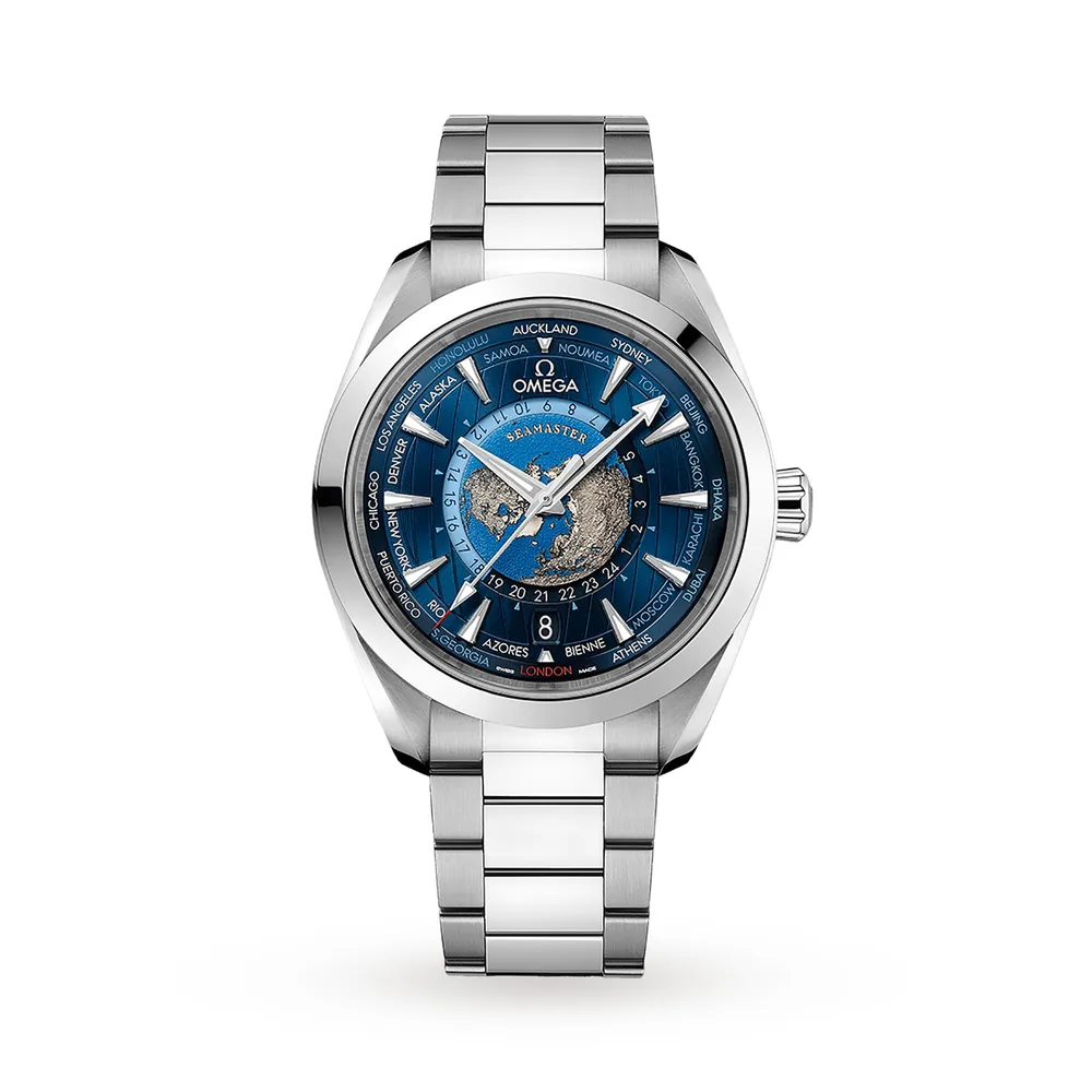Omega Seamaster Aqua Terra 150m Co-Axial GMT Worldtimer O22010432203001