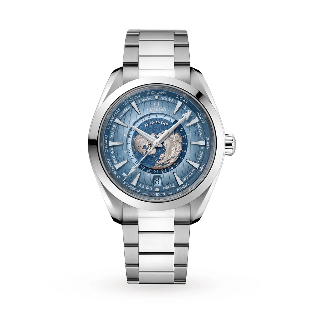 Omega Seamaster Aqua Terra 150M Co-Axial Master Chronometer Gmt Worldtimer O22010432203002