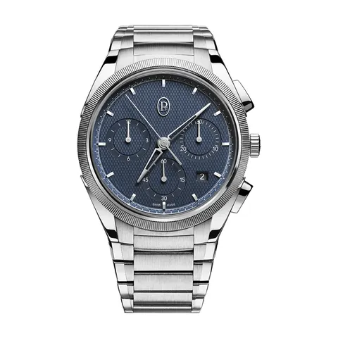 Parmigiani Fleurier TONDA PF Chronograph Steel Platinum Milano Blue