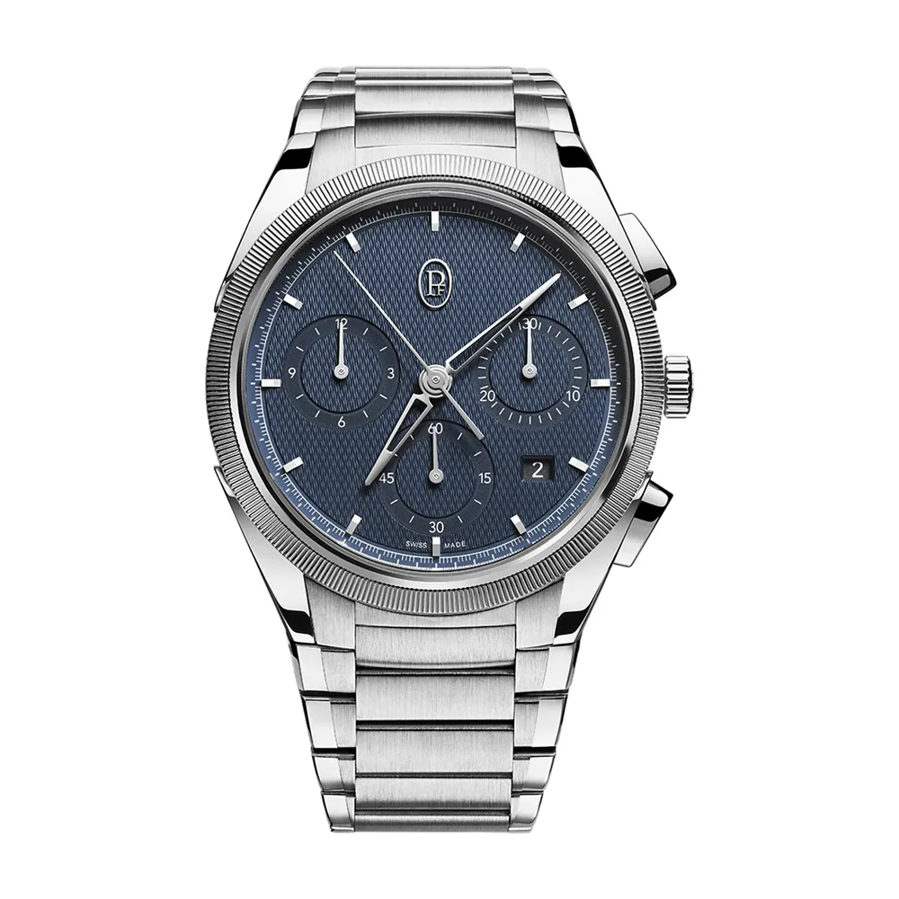 Parmigiani Fleurier TONDA PF Chronograph Steel Platinum Milano Blue pfc915-1020001-100182