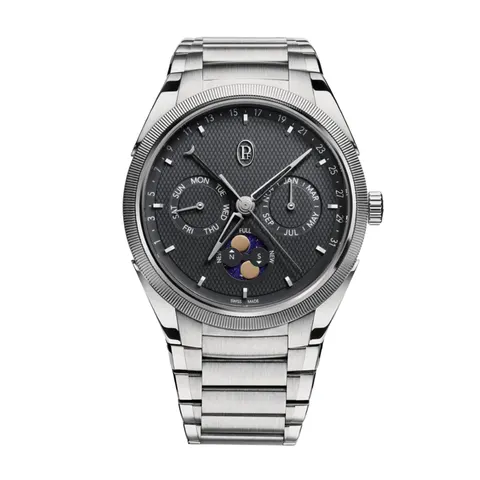 Parmigiani Fleurier TONDA PF Gregorian Annual Calendar Steel Platinum Warm Grey