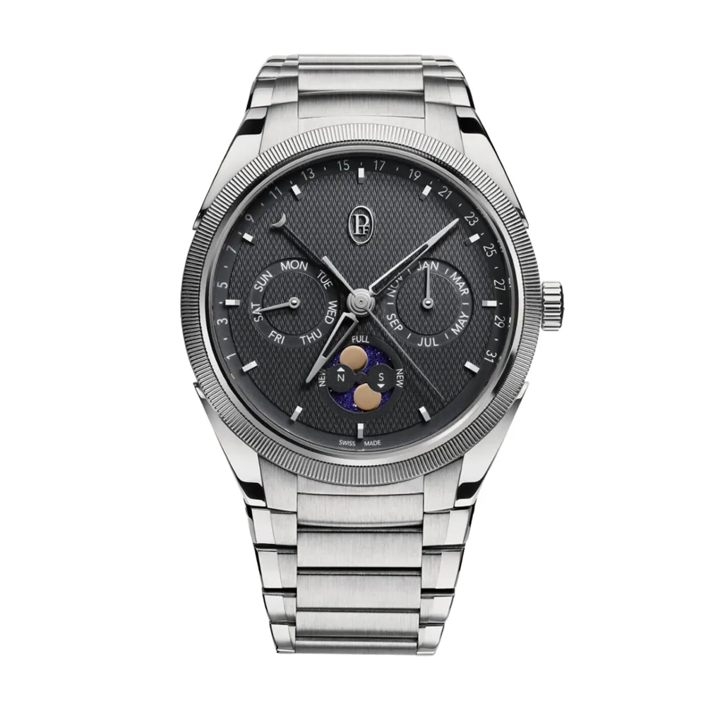 Parmigiani Fleurier TONDA PF Gregorian Annual Calendar Steel Platinum Warm Grey pfc907-1020001-100182