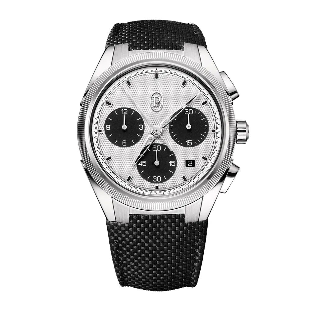 Parmigiani Fleurier TONDA PF Sport Chronograph Steel Silver Black COSC pfc931-1020001-400182