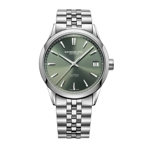 Raymond Weil Freelancer Date Green Dial Stainless Steel
