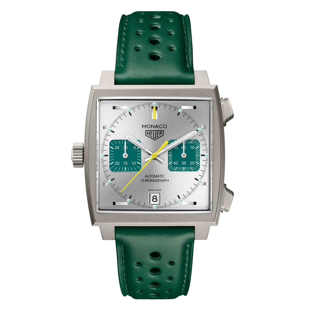 TAG Heuer Monaco Chronograph Racing Green CAW218E.FC6565