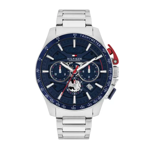 Tommy Hilfiger Bank Stainless Steel Blue Dial