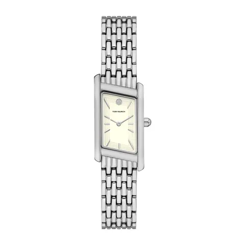 Tory Burch Eleanor Angled Silver Tone