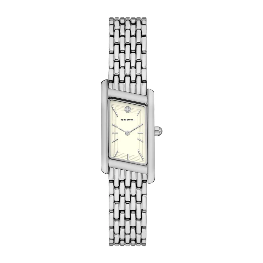 Tory Burch Eleanor Angled Silver Tone TBW1090