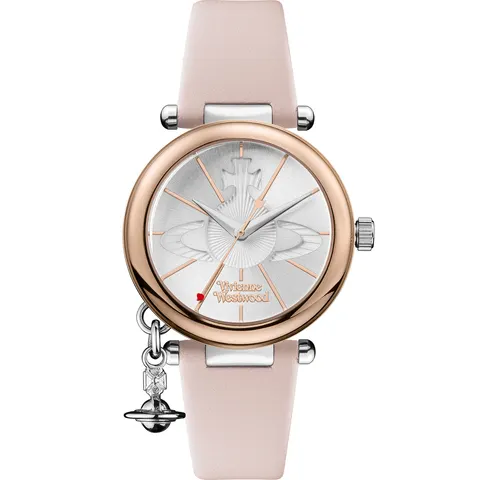 Vivienne Westwood Exclusive Orb Quartz Pink Strap & White Dial