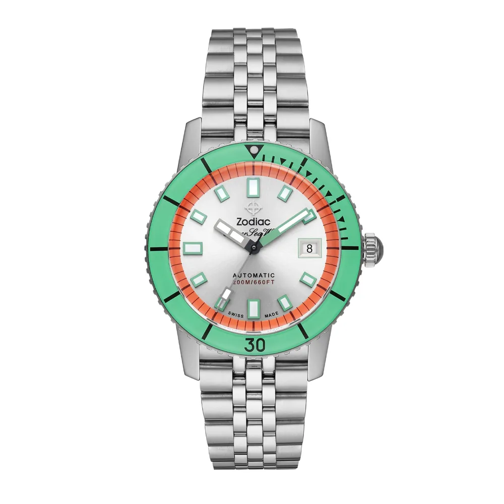 Zodiac Super Sea Wolf Compression Diver Automatic Stainless Steel ZO9269