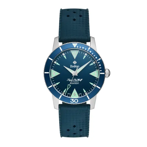 Zodiac Super Sea Wolf Skin Diver Automatic Rubber Strap